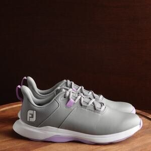 FootJoy Golf Shoes WMS SZ 10M Gray ProLite Spikeless Athletic Sports Lightweight